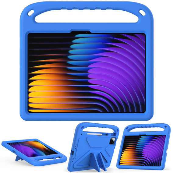 Husă pentru copii pentru Xiaomi Pad 7 / 7 Pro, cu mâner, albastru