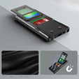 Husa pentru Samsung Galaxy S25 Ultra, Card Holder Kickstand, negru
