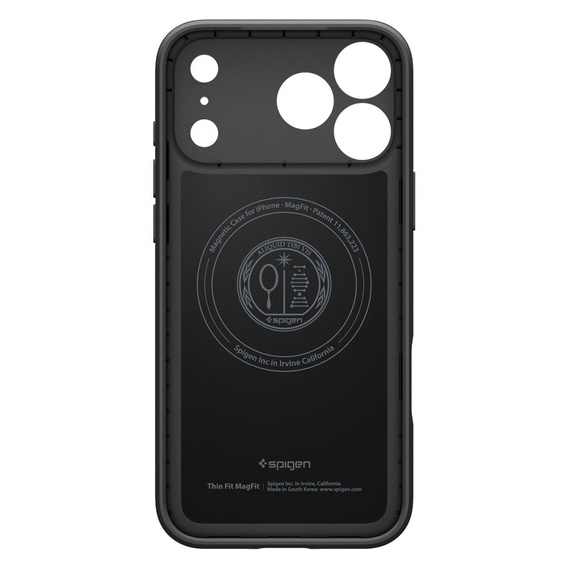 Carcasă Spigen pentru iPhone 17 Pro, Thin Fit MagSafe, negru