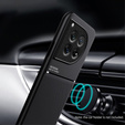 Carcasă pentru OnePlus 12 5G, cu placă de prindere magnetică, negru