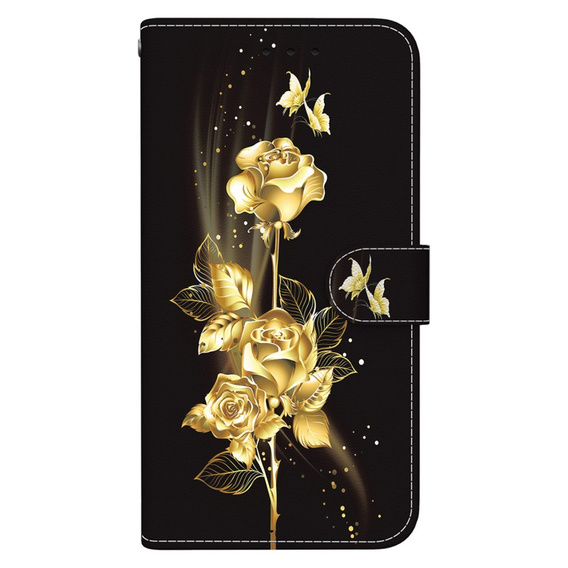 Cu clapetă pentru Infinix Hot 40i, Wallet, Butterfly rose