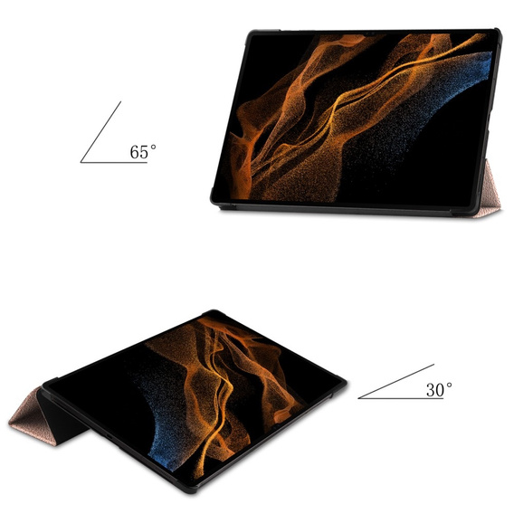 Husă pentru Samsung Galaxy Tab S9 Ultra, Smartcase, roz rose gold
