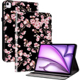 Husă pentru Apple iPad Air 13" 6 gen. 2024 (A2836, Smartcase, plum blossom