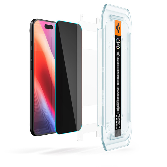Sticlă de temperare a confidențialității Spigen Glas.TR "EZ FIT" HD pentru iPhone Air (2 buc)