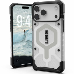 Geantă Urban Armor Gear pentru iPhone 17 Pro Max, Pathfinder MagSafe, Ice/Silver