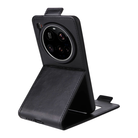 Cu clapetă pentru Xiaomi 15 Ultra, Flip, negru