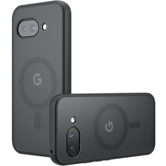 Husă pentru Google Pixel 9A, pentru MagSafe, ERBORD Matt Case, negru