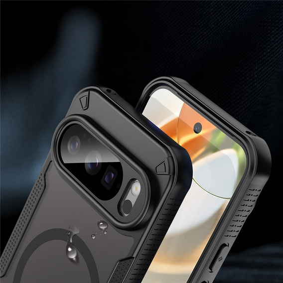 Carcasă blindată pentru Google Pixel 10 Pro, pentru MagSafe, mată, neagră