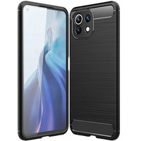 Huse pentru Xiaomi Mi 11 Lite / Mi 11 Lite 5G / 11 Lite 5G NE, Carbon, negru