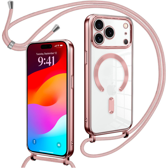 Husă Electro MagSafe cu lanyard pentru iPhone 17 Pro Max