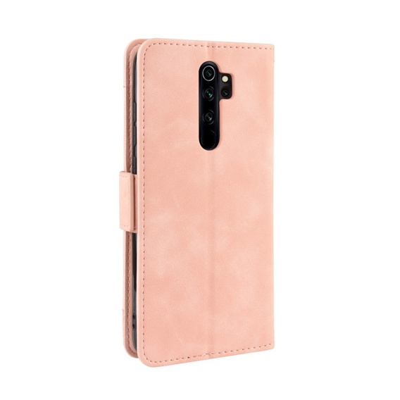 Cu clapetă pentru Xiaomi Redmi Note 8 Pro, Card Slot, roz