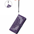 Cu clapetă pentru Motorola Moto G24 / G24 Power / G04, Mandala, violet