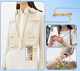 Husă pentru Samsung Galaxy S25 Ultra, Electro MagSafe, de aur + Lanyard