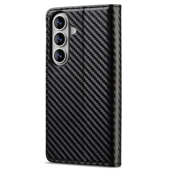 LC.IMEEKE Carcasă flip din carbon pentru Samsung Galaxy A37 5G, negru