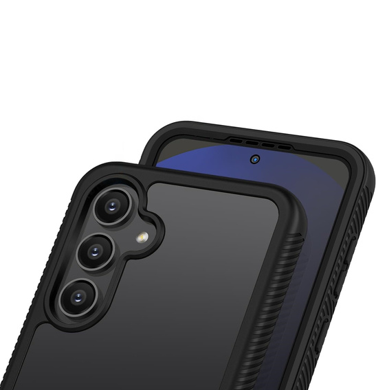 Carcasă pentru Samsung Galaxy S24 FE, Shockproof, cu folie, negru