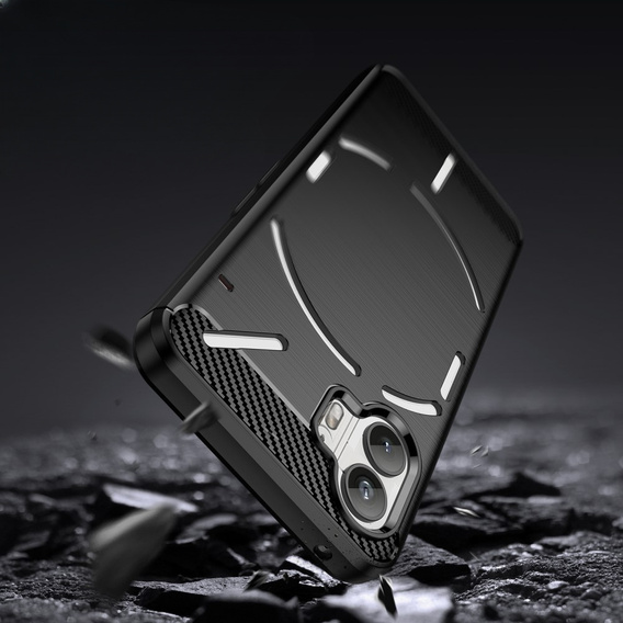 Huse pentru Nothing Phone 2, Carbon, negru
