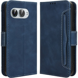 Cu clapetă pentru T Phone 3 5G, Card Slot, albastru închis