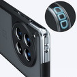 Carcasă pentru OnePlus 12 5G, Fusion Hybrid, cu protecție pentru camera foto, transparent / negru