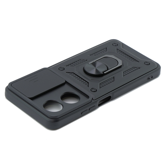 Husă blindată pentru Oppo A58 4G, CamShield Slide, negru