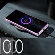 Carcasă de protecție pentru camera foto pentru Samsung Galaxy S23 FE, CamShield MagSafe, transparent / violet