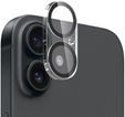 Sticlă temperată pentru camera foto pentru iPhone 16 / 16 Plus, negru