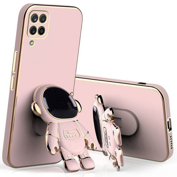 Huse pentru Samsung Galaxy A12 / M12 / A12 2021, Astronaut, roz rose gold
