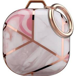 Husă pentru Samsung Galaxy Buds 2 / 2 Pro / Pro / Live, marmură roz