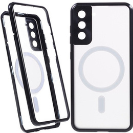 Carcasa Magnetic Dual Glass MagSafe pentru Samsung Galaxy S21, negru