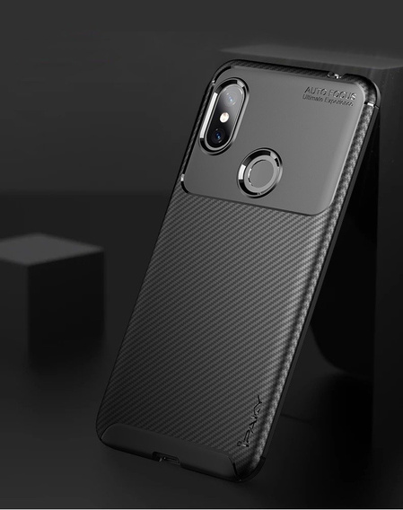 Huse pentru Xiaomi Redmi Note 6 Pro, Carbon Gel, negru