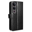Cu clapetă pentru Vivo V50 Lite 4G / 5G, Crazy Horse Wallet, negru