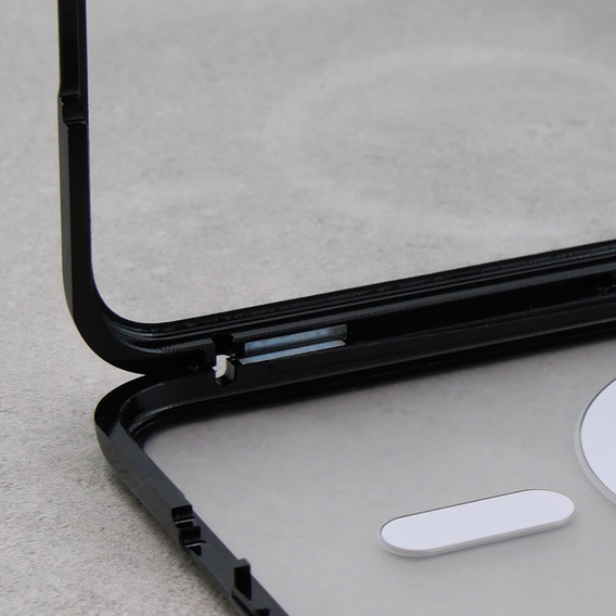 Carcasa Magnetic Dual Glass MagSafe pentru Samsung Galaxy S23, negru