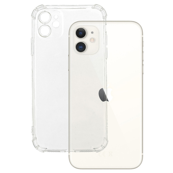 Carcasă pentru iPhone 11, Anti-Shock, transparentă + 2x sticlă 9H