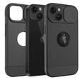 Husă ERBORD MagSafe Cam Slider, negru + sticlă pentru ecran pentru iPhone 13 / iPhone 14