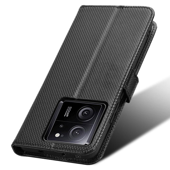 Husă flip pentru Xiaomi 13T / 13T Pro / Redmi K60 Ultra, Smart Magnet, negru
