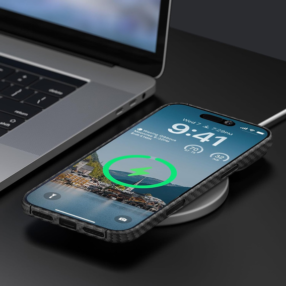 Husă ERBORD Full Kevlar MagSafe pentru iPhone 17 Pro