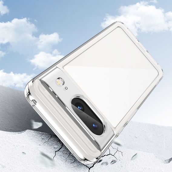 Carcasă pentru Google Pixel 8, Fusion Hybrid, cu protecție pentru camera foto, transparentă