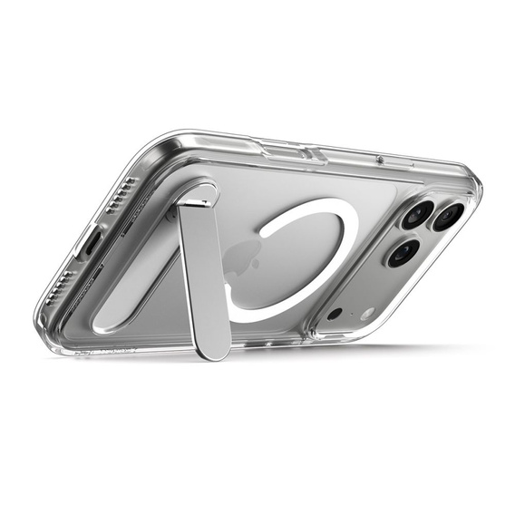 Carcasă Spigen Ultra Hybrid "S" MagSafe pentru iPhone 17 Pro, transparentă / albă