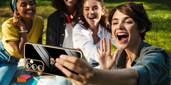 Carcasa pentru Samsung Galaxy A36, Electro heart, negru + sticlă 9H