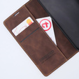 Husă pentru Motorola Moto G53, ERBORD Vintage, portofel cu clapetă, cafea