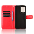 Cu clapetă pentru Motorola Edge 50 Fusion 5G, Crazy Horse Wallet, roșu