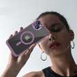 Husă pentru iPhone 15, ERBORD Impact Guard, MagSafe, violet