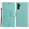 Cu clapetă pentru Samsung Galaxy A55 5G, Wallet, Butterfly, violet