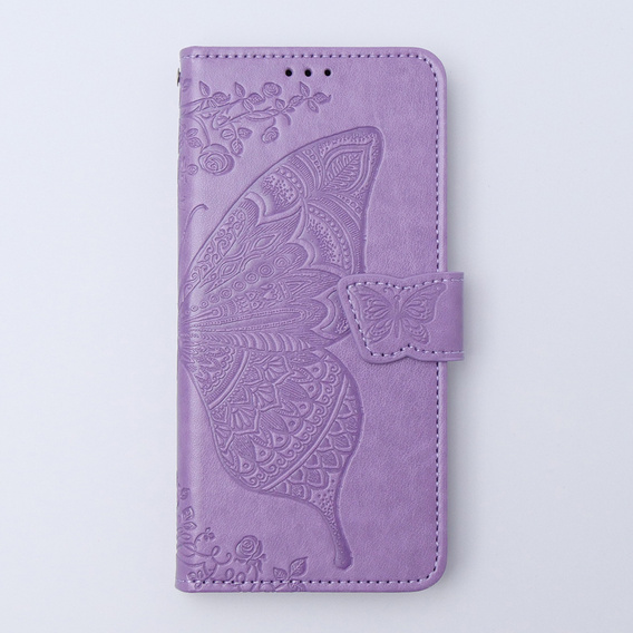 Cu clapetă pentru Xiaomi 13T / 13T Pro, Butterfly, violet
