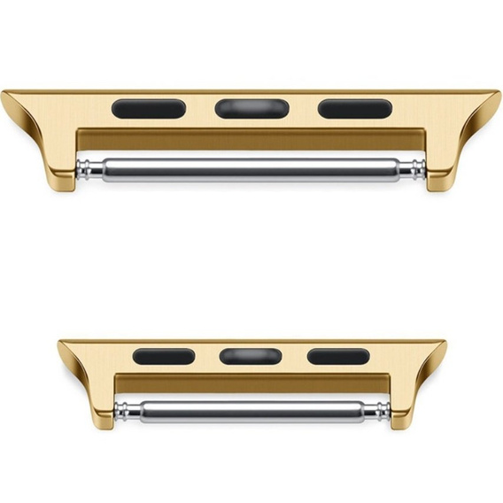 Zapięcie ze stali nierdzewnej do zegarka Apple Watch 1/2/3/4/5/6/7/SE 42/44/45mm, Gold