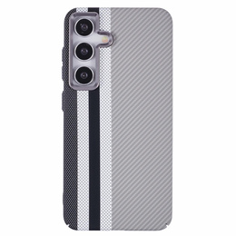 Carcasa pentru Samsung Galaxy S25+ Plus, Carbon Fiber MagSafe, gri