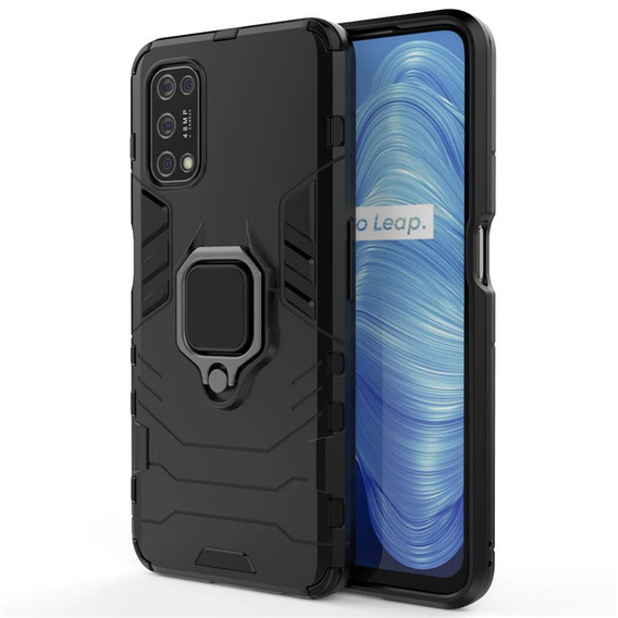 Huse pentru Realme 7 5G, Kickstand Ring, negru