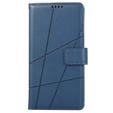 Husă cu clapetă pentru Realme 12 Pro 5G / 12 Pro+ 5G, Leather Line Wallet, albastru