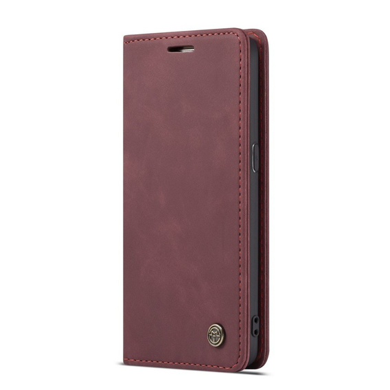 Husa CASEME pentru Samsung Galaxy S7, Leather Wallet Case, maroon