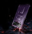 Husa blindată pentru Samsung Galaxy Z Flip 4 5G, Dexnor Clip Holder, violet