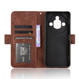 Husă cu slot pentru carduri pentru Nubia Focus Pro 5G, maro